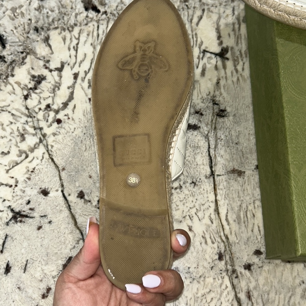 EUC Gucci Calfskin Matelasse GG Marmont Espadrille - Picture 4 of 5